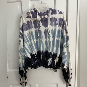 Young Fabulous & Broke Indigo and Slate Tie-Dye Hoodie